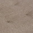 thumbnail image 4 of Draper 40 in W Solid Wood Tufted Ottoman Bench in Fawn Brown Linen Look Fabric, 4 of 5