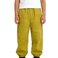 thumbnail image 4 of Boys Fleece Lined Pants Winter Thermal Trousers Thickened Warm Outdoor Windproof Casual Joggers For Kids, 4 of 4