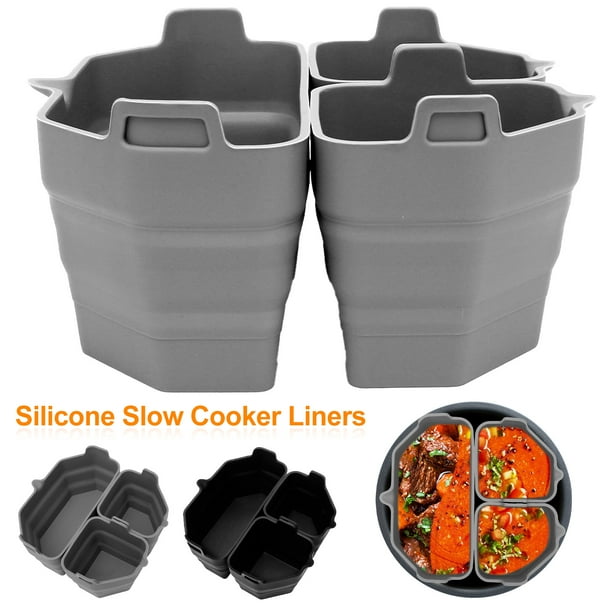 Duety 3Pcs Slow Cooker Divider Liner Reusable Slow Cooker Divider