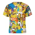 thumbnail image 5 of Simpsons Kid Shirts Unisex Casual Tops 3D Print Graphic Tees Short Sleeve T Shirts for Boys Girls 120CM, 5 of 8