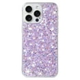 thumbnail image 7 of Compatible with iPhone 13 Pro Case Gel Glitter Sparkle Bling Women Girls Cases Cute Rubber Slim Soft Silicone TPU Shockproof Drop Phone Protective Cover for iPhone 13 Pro,Purple, 7 of 7