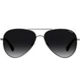 thumbnail image 2 of Polaroid PLD 6012/N/NEW Metal Unisex Aviator Polarized Sunglasses Ruthenium 56mm Adult, 2 of 3
