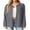 04-Gray, variant on JWD Women's Blouses Long Sleeve Knitted Shacket Jacket Lightweight Button-Down Shirts Black L