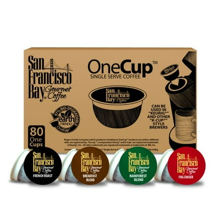 San Francisco Bay Coffee French Roast Single Serve Coffee for Keurig, Original, 80 Ct