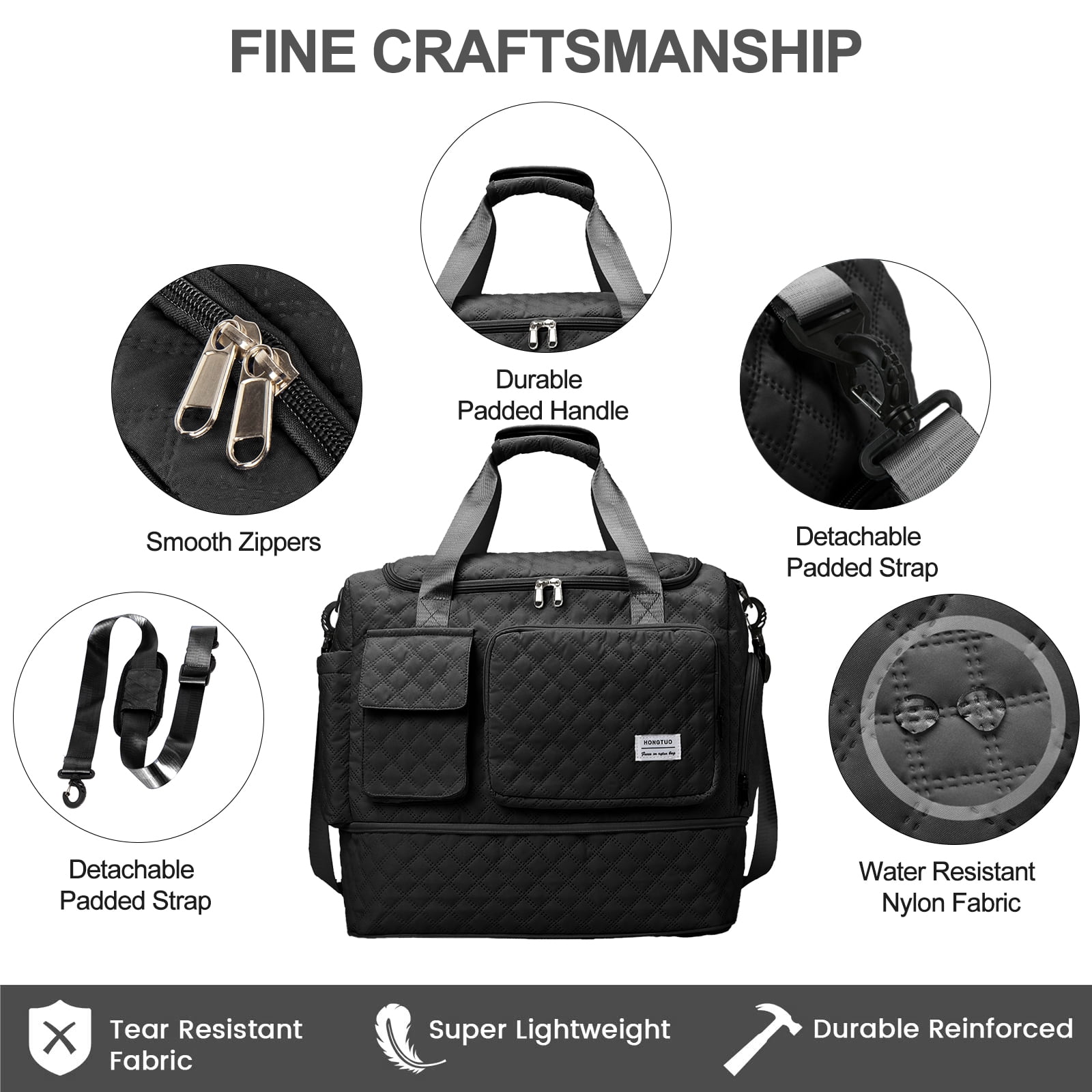 Gynky Travel Duffle Bag Weekender Bags for Women with Shoe Compartment Carry on Overnight Bag with Toiletry Bag Hospital Bag for Labor and Delivery Weekender Overnight Bag for Trave Sport Hospital