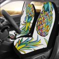 thumbnail image 2 of ZHANZZK Set of 2 Car Seat Covers Colorful Pineapples Universal Auto Front Seats Protector Fits for Car,SUV Sedan,Truck, 2 of 4