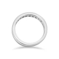 thumbnail image 3 of 1/4 cttw Blue Diamond Wedding Ring 14K White Gold Channel Set Stackable Treated, 3 of 3