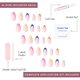 thumbnail image 4 of Press On Nails Glamnetic Sprinkles, punta francesa con forma de arcoíris, 4 of 6