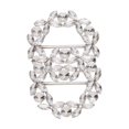 thumbnail image 3 of 2 piezas de cintas deslizantes de moda con diamantes de imitación para decoración de novias, clips con hebilla para camisa Nuevo 2 uds blanco, 3 of 7