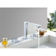 thumbnail image 1 of American Imaginations AI-16753 Carré 3H8 in. Robinet en Acier Inoxydable Approuvé CUPC & 44; Chrome, 1 of 1