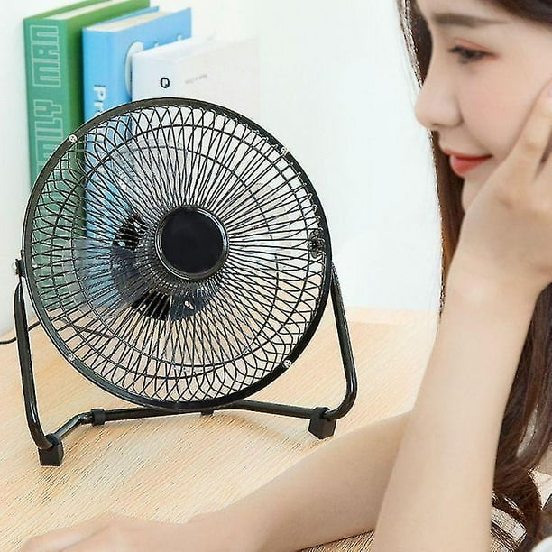 8 Inch USB Powered Metal Portable USB Desk Fan With 2 Speeds