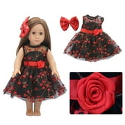 Dressing up Game Doll Dress 18 Inch Doll Shoes Reborn Dolls Dress Doll for Girl Dress