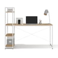 thumbnail image 3 of Glenwillow Home Ames Reversible Gaming Desk in White/White Oak, 3 of 10