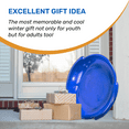Exceptional Concepts Round Saucer Snow Sled Adult & Kids Snow Disc ...