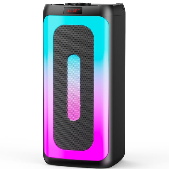 JYX Bluetooth Speaker, Portable Party Speaker, Home Party Outdoor Speaker System with Colorful RGB Lights, T25-T