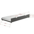thumbnail image 6 of Donco Kids Twin over Twin Mission Bunk Bed with Pullout Twin Trundle, Dark Grey, 6 of 7