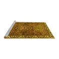 thumbnail image 2 of Ahgly Company Machine Washable Indoor Round Persian Yellow Traditional Area Rugs, 8' Round, 2 of 4