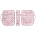 thumbnail image 6 of FOR U DESIGNS Bowknot Pink Pattern Bible Cover Case with Handle Quilted Protective Church Organizer Holder Bag Christian Bible Accessories for Bible Study/Daily Use, 6 of 7