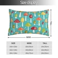 thumbnail image 2 of Fotbe Mushrooms Funda de Almohada Decorativa Estilo Occidental, Lujo en Algodón, Fundas para Almohadas King, Cojín Estampado para Decoración del Hogar-14"x20", 2 of 6