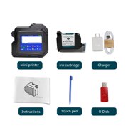 PC98 Mini Printer 28 Languages 12.7mm Portable Printer Handheld Inkjet Printer QR Bar Code Date Logo Expiry Date