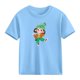 thumbnail image 5 of Blusas y camisas de manga corta con cuello redondo para niños Camiseta de verano de manga corta estampada para niñas Jersey elegante de cuello redondo para niñas Top de algodón para niños, 5 of 6