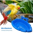thumbnail image 1 of Bird Baths Tub For Cage, Durable Plastic Hanging Bath Promotes Healthy Bathing In Your Aviary, 1 of 5