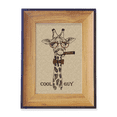 thumbnail image 1 of Giraffe Cartoon Animal Brown Photo Frame Exhibition Display Art Desktop Painting, 1 of 3