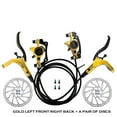 thumbnail image 4 of maskred Disc Brake Set Professional Bikes Accessories Components Wheel Stopping Braking Kit Modified Component Golden Double Sides/Discs, 4 of 6
