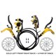 thumbnail image 5 of Naiovety Juego de frenos de disco hidráulico, accesorios de repuesto para bicicletas, componentes de bicicleta, accesorios de ciclismo, Kit de frenado, Ciclismo Dorado Lados dobles/Discos, 5 of 6