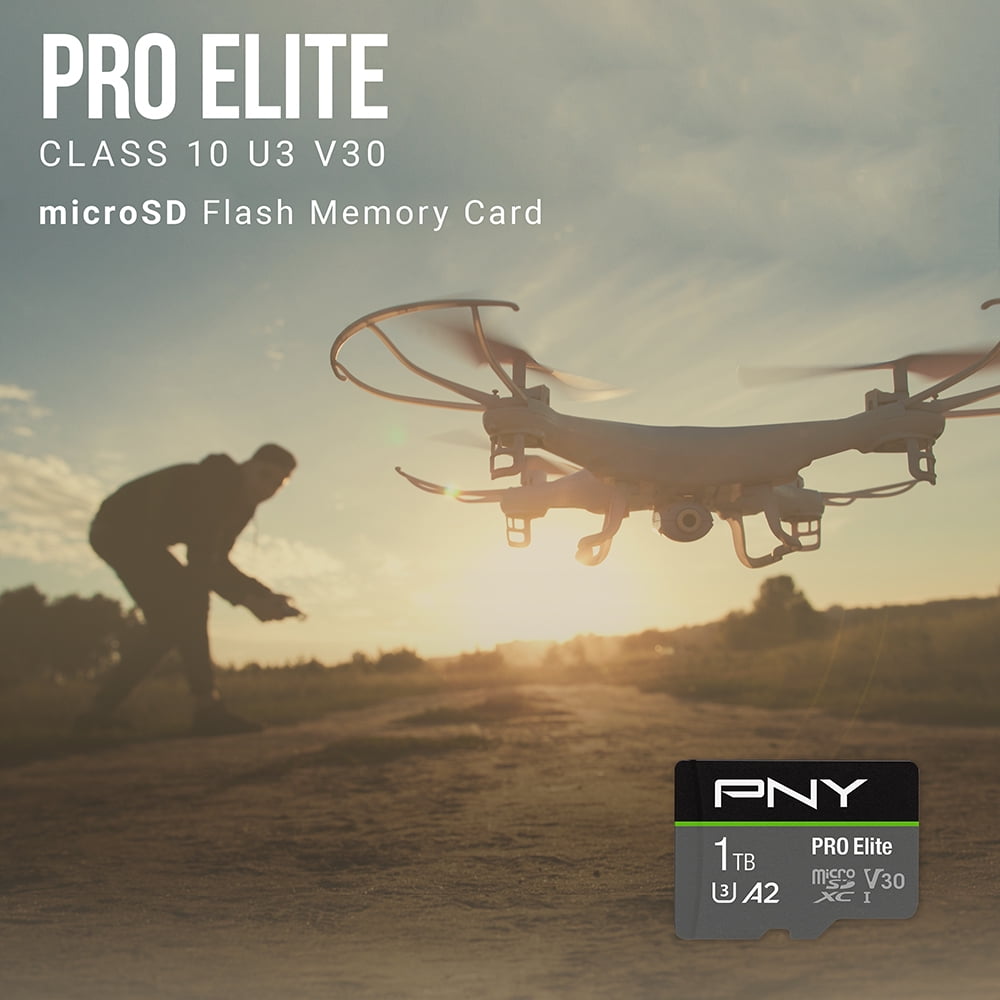 PNY 256GB Pro Elite Class 10 U3 V30 MicroSDXC Flash Memory Card