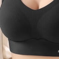 thumbnail image 5 of Bosfbaoi Women's V Neck Wireless Seamless Sports Bra, Medium Support Full Coverage Bra, Breathable Moisture Wicking Workout Bra with Fashion Sports Logo, 5 of 5