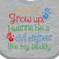 thumbnail image 4 of Inktastic Civil Engineer Like Daddy Boys or Girls Baby Bib, 4 of 4