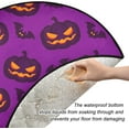 Wellsay Pumpkin Autumn Fall Christmas Tree Mats Waterproof Tree Skirt