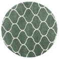 thumbnail image 4 of SAFAVIEH Hudson Arline Plush Geometric Shag Area Rug, Light Green/Ivory, 4' x 6', 4 of 7
