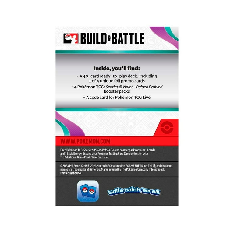 ポケモンカードゲーム Paldea Evolved ビルドバトルボックス Pokemon Build and Battle Box with Paldea Evolved Booster
