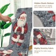 thumbnail image 5 of Yayeee 4 Pack Dining Chair Covers Stretch Parson Chairs Slipcovers Seat Protector, Christmas Santa, 5 of 6