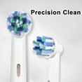 thumbnail image 2 of 16pcs Electric Toothbrush Head Compatible with Oral B Electric Toothbrush Replacement Brush for Floss Cross Precision Cleaning & Whitening, 2 of 7
