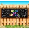 thumbnail image 2 of Back To School Chalk Board 13 oz Vinyl Banner With Metal Grommets, 2 of 5