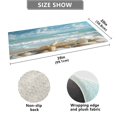 thumbnail image 3 of Haosy Starfish Conch Sea Bathroom Rugs Non Slip Absorbent Soft Plush Quick Dry Bath Mat, 39"x20", 3 of 8