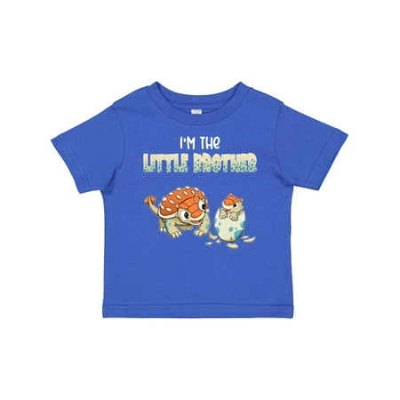 

Inktastic I m the Little Brother Ankylosaurus Bros Gift Baby Boy T-Shirt