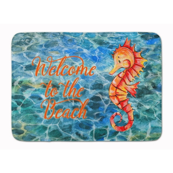 Seahorse Welcome Machine Washable Memory Foam Mat