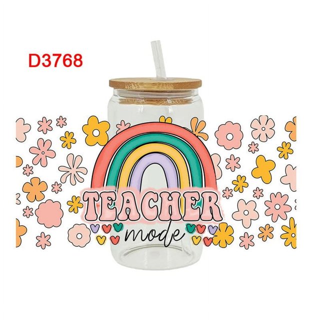 Envolturas para vasos DTF Fiudx Decoraciones navideñas interiores 16 oz impermeables