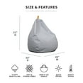 thumbnail image 3 of Big Joe Tuft Weatherproof Bean Bag Chair, Ceramic Intertwist, UV-Protected Fabric, 3 feet Teardrop, 3 of 7