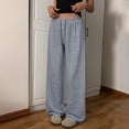 thumbnail image 4 of Baggy Wide Leg Sweatpants Women Lightweight Low Rise Sweatpants with Pockets Spring Comfy Yoga Pants Cotton Joggers Gray XL, 4 of 7