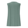thumbnail image 6 of Womens Eyelet Tank Tops, Sleeveless Shirts for Women Summer Casual Loose Fit Hollow Solid Color V Neck Dressy Blouses, 6 of 6
