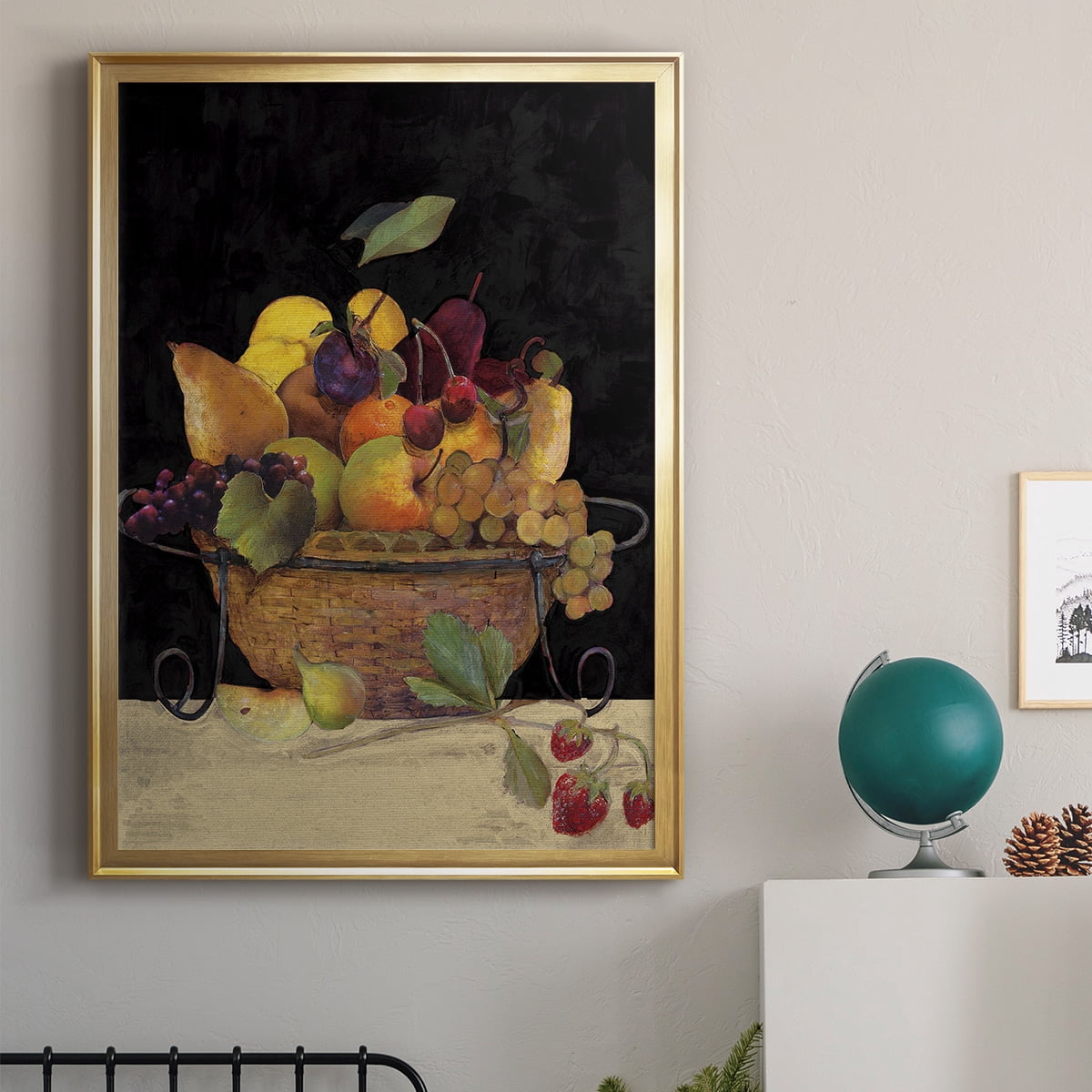 Fruit Basket II Revisit Premium Framed Print - Ready to Hang