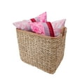 thumbnail image 5 of Kouboo Rectangular Handwoven Anson Storage Basket, Stackable Oval Laundry Baskets, Storage Totes For Throw Blankets, Bathroom, Bedroom, Living Room, 5 of 7