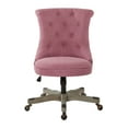 thumbnail image 2 of Hannah Tufted Office Chair in Orchid Purple Fabric with Gray Wood Base, 2 of 6