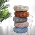 thumbnail image 4 of Polyester Fiber  Floor Cushion Pillow Pouf Throw Home Sofa Decor Luxury European  Solid Color Pleated Floor Pillow Red, 4 of 7