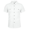 thumbnail image 2 of Saodimallsu Mens Linen Short Sleeve Button Down Shirts Summer Lightweight Beach Shirt, 2 of 3